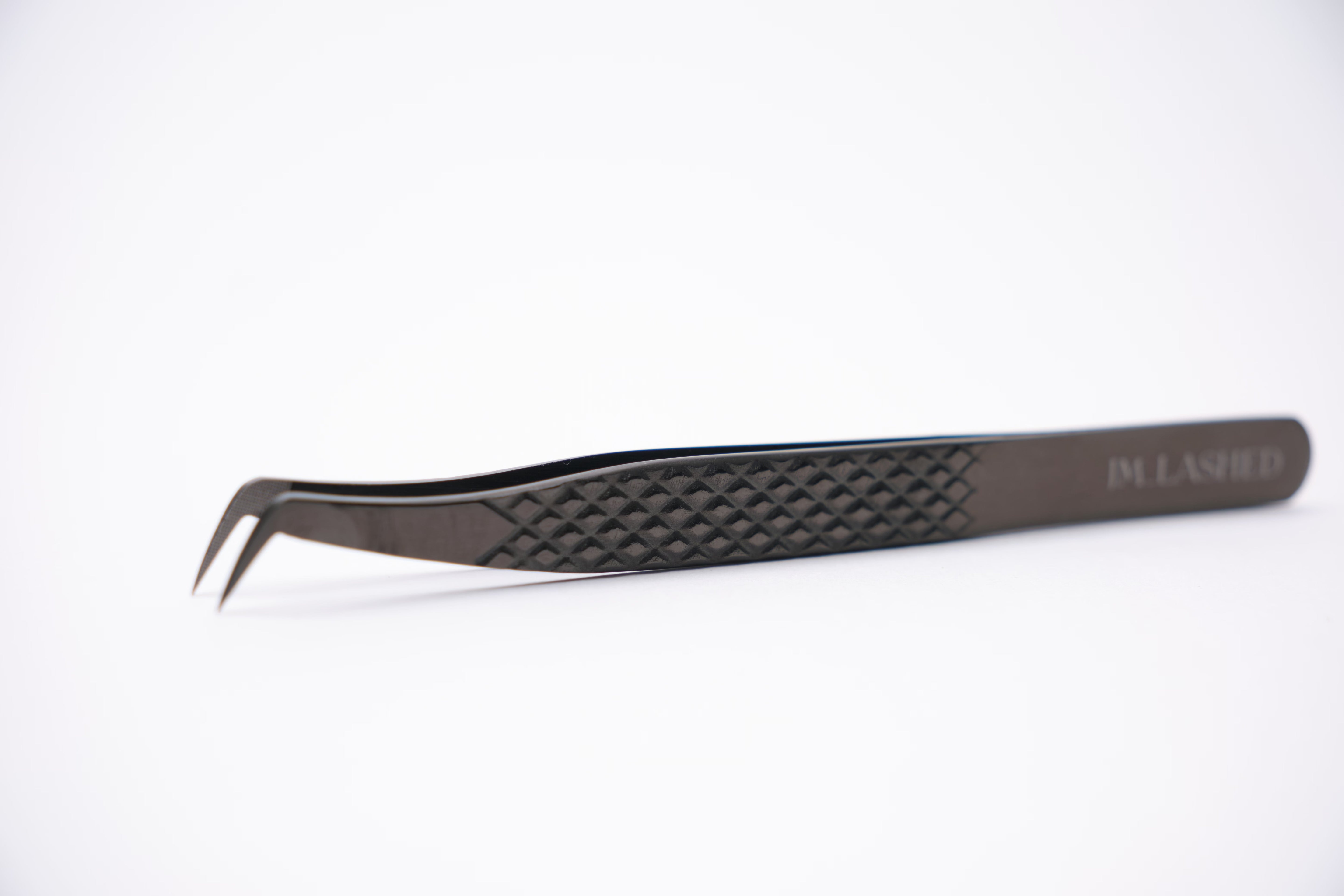 45° Black Fiber Tweezers